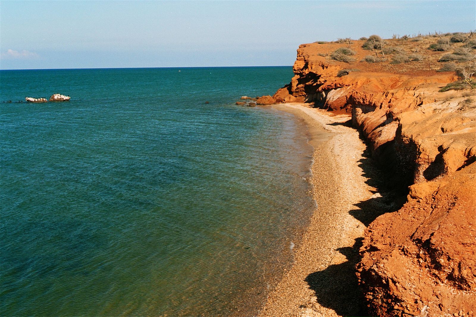 Playa de aguas turquesas en la Isla de Coche